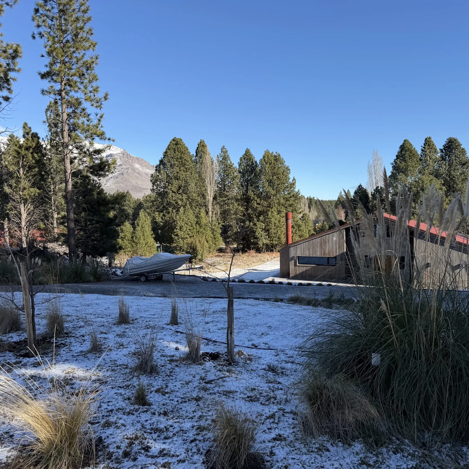 GabytaGolf y la cordillera durante el invierno